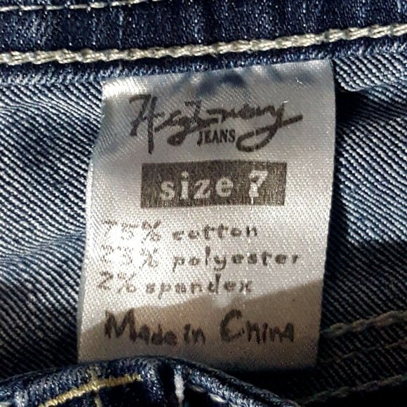 Highway Juniors Jeans Size 7 Dark Blue Straight - Picture 8 of 9